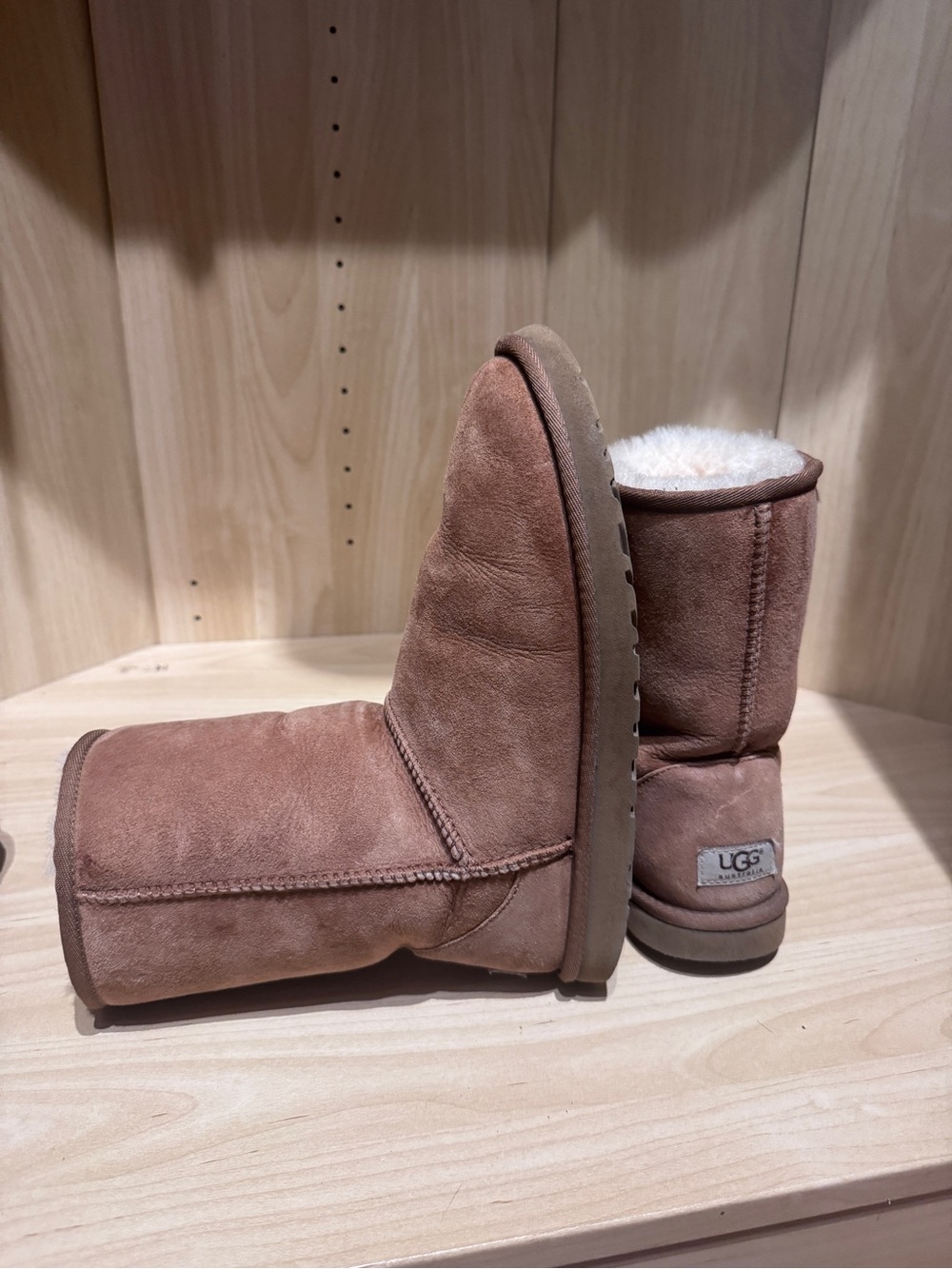 UGG Chestnut Suede Short Boots
